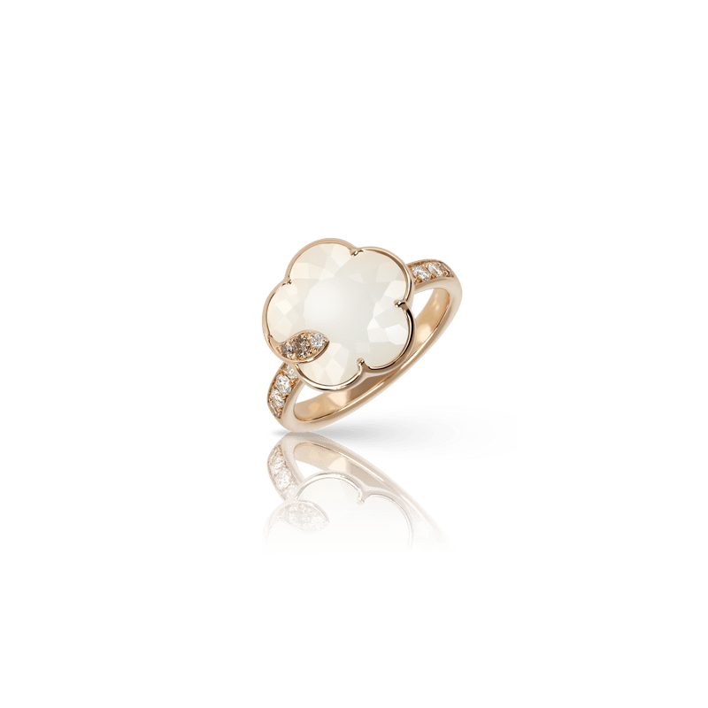 Pasquale Bruni Petit Joli Lunaire ring pink gold and Pearl of the Moon Gem - Webshop