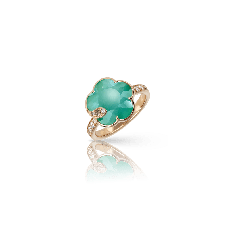 Pasquale Bruni Petit Joli Lunaire ring pink gold and Lunar Garden Gem - Webshop