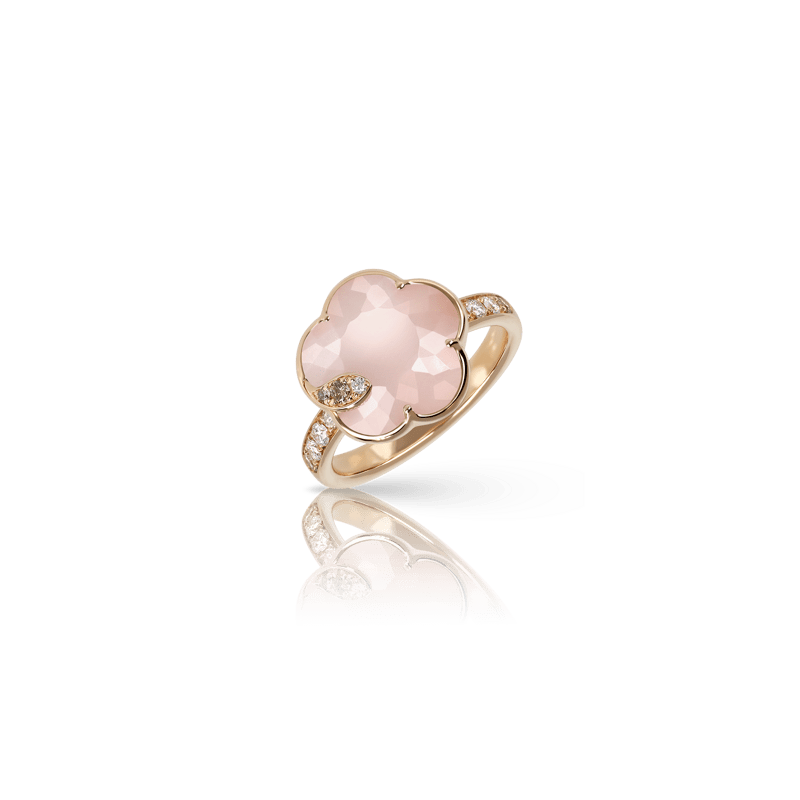 Pasquale Bruni Petit Joli Lunaire ring pink gold and Lunar Rose Gem - Webshop