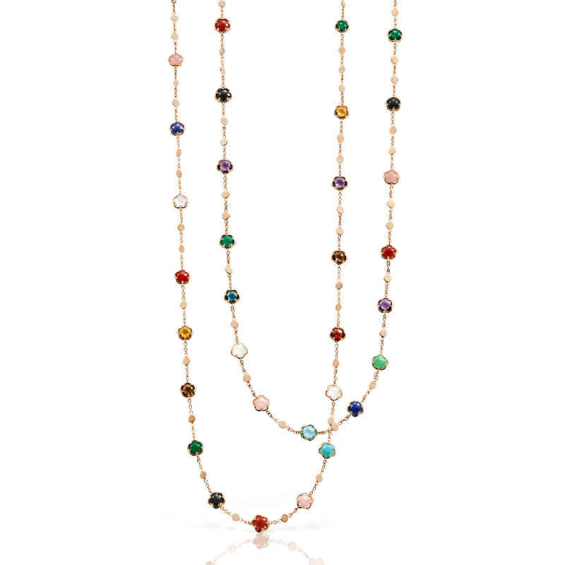 Pasquale Bruni Figlia Dei Fiori Necklace rose gold gems - 16704R
