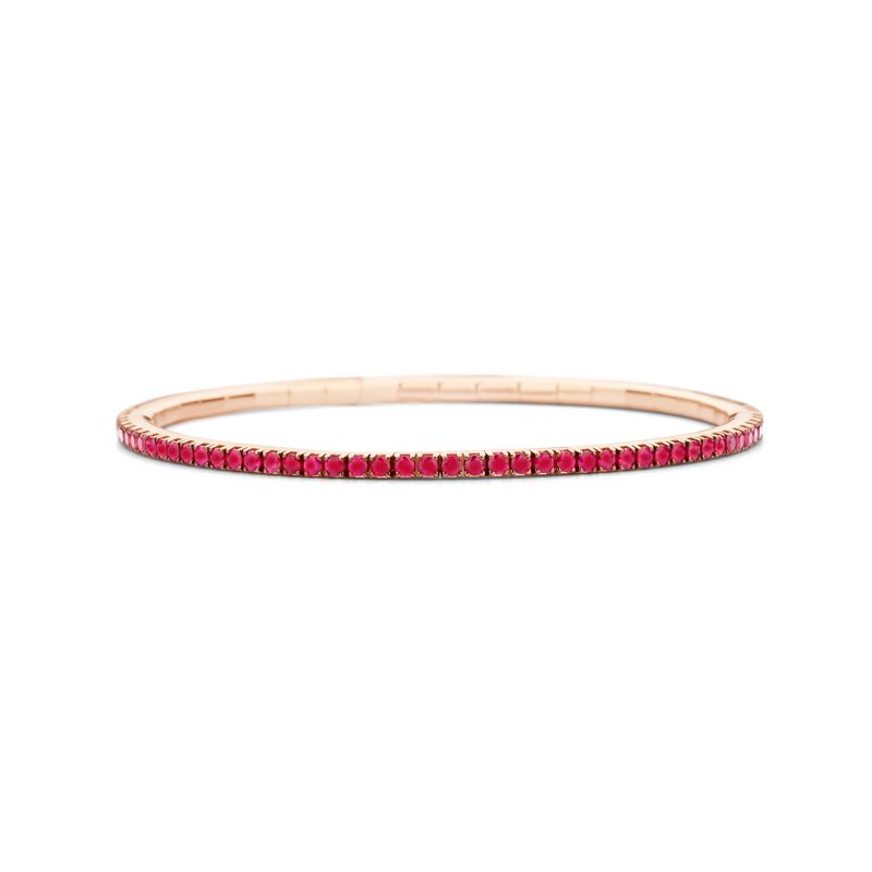Bracelet tennis Or Rose Rubis T2 - Bijoux - Webshop