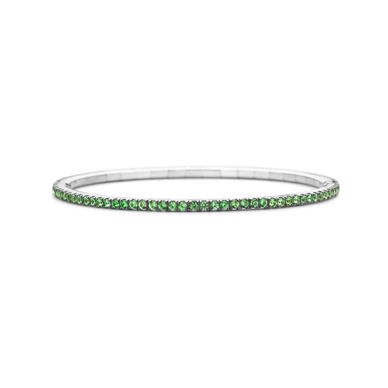 Bracelet tennis Or Blanc Tsavorite T2 - Bijoux - Webshop