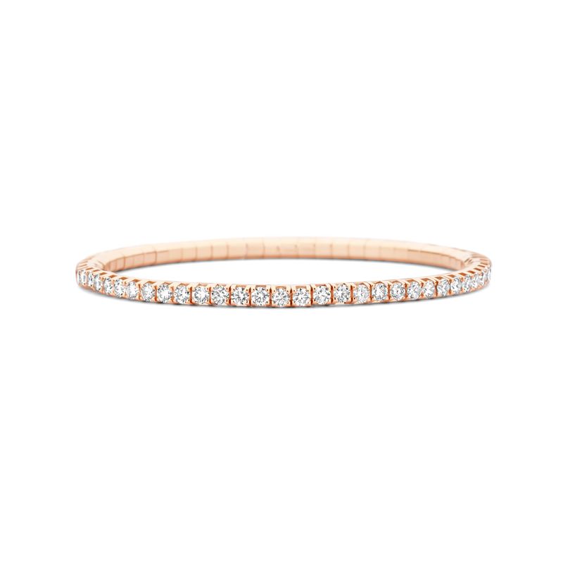 Bracelet tennis Or Rose Diamants Blancs T4 - Bijoux - Webshop