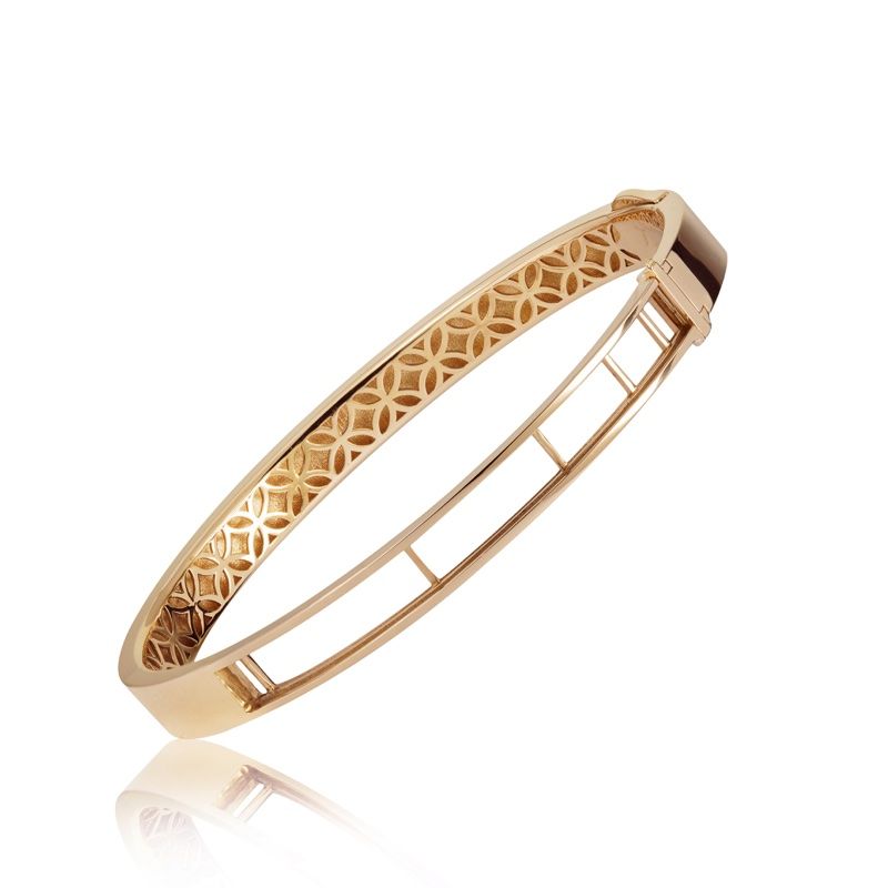 RF Jewels Iconic Motion Slim Gold Bangle 7T Rosé Goud
