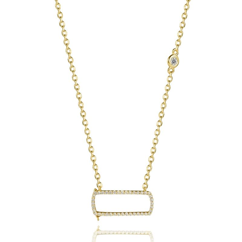 RF Jewels Iconic Motion Diamond Pendant 3T Geel Goud