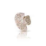 Pasquale Bruni Giardini Segreti ring in rose gold with white and champagne diamonds Medium