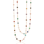 Pasquale Bruni Figlia Dei Fiori Sautoir rose gold with gems