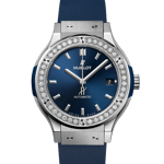 Classic Fusion Titanium Blue Diamonds