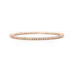 Bracelet tennis Or Rose Diamants Bruns T3