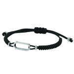 Iconic Motion Textile Diamond Bracelet 3T - Wit Goud