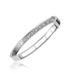Iconic Motion Slim Gold Bangle 7T - Wit Goud
