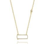 Iconic Motion Diamond Pendant 3T - Geel Goud