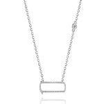 Iconic Motion Diamond Pendant 3T - Wit Goud