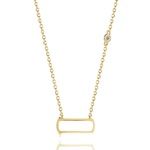 Iconic Motion Gold Pendant 3T - Geel Goud